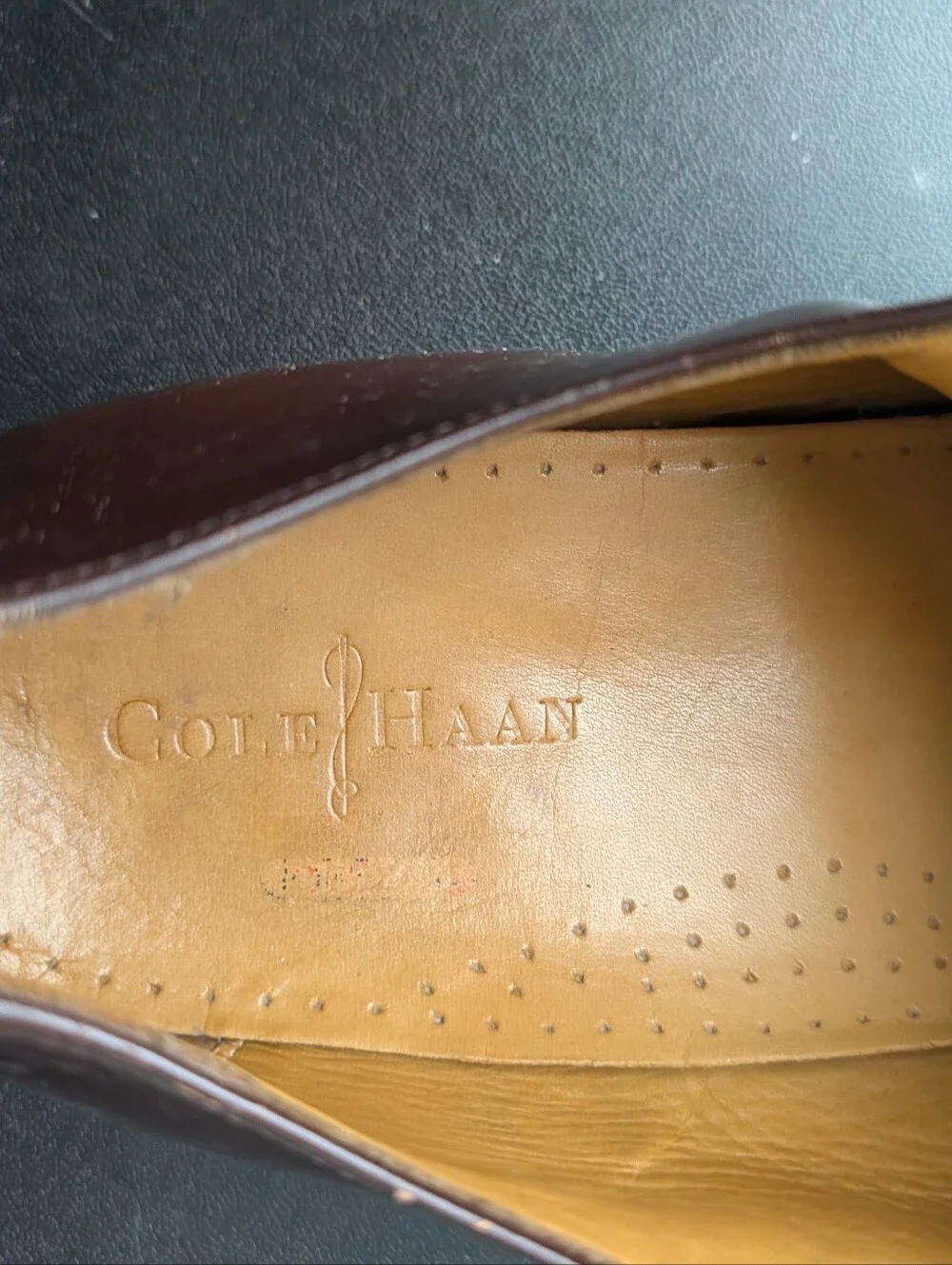Cole Haan Dark Brown Leather Lace-Up Oxfords